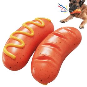 PPOKEl Dog Chew Toys Aggressive- Chaewers.Indestructible Dog Toy For Aggressive Chewer,Tough Chew Toys For Dogs  Rubber  Orange Plain (Option: Orange)