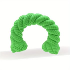 Natural Rubber Horseshoe-Shaped Chew Toys,Dog Toys For Aggressive Chewers, Dog Toys For Medium Large Dogs, Toys For Traning (Option: Green)
