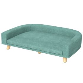 Dog Sofa Couch Bed with Washable Cushion for Large Dogs, Cats, Green (Option: Green-780x175x650 mm)